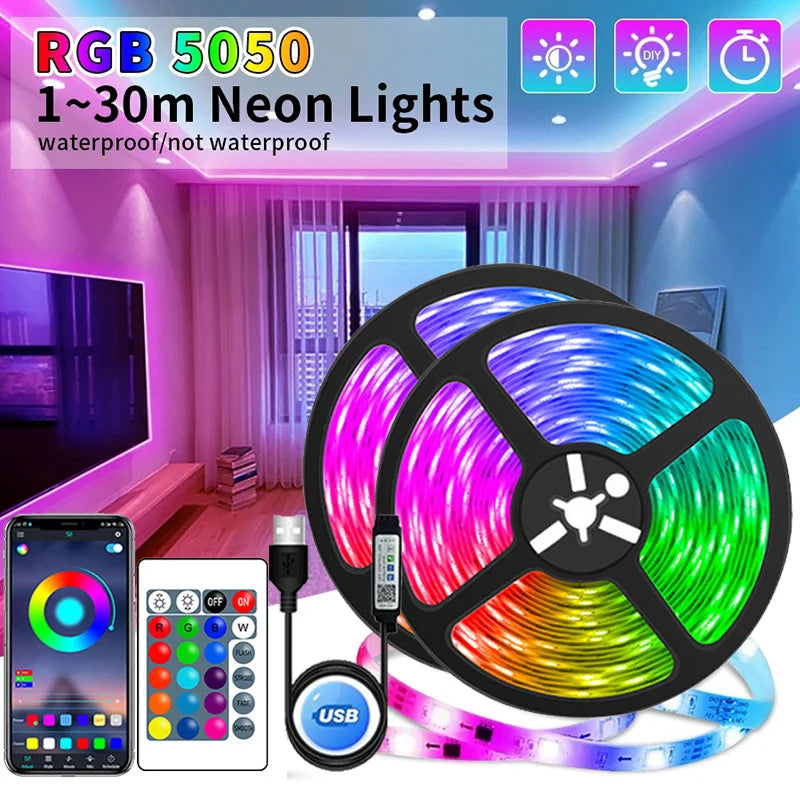 Tira de Luces LED USB RGB 5050