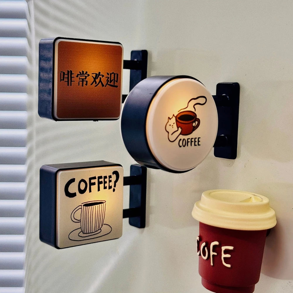Imán Retro Coffee Corner