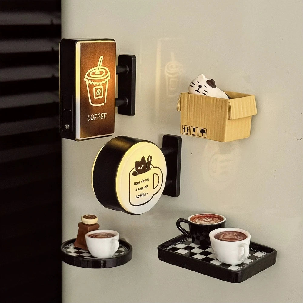 Imán Retro Coffee Corner