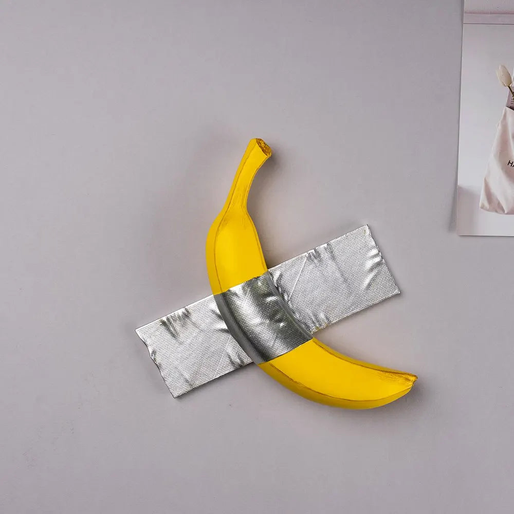 Escultura de Resina Ribbon Banana