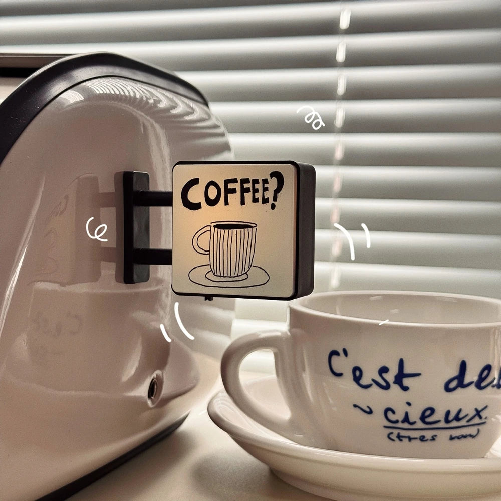 Imán Retro Coffee Corner