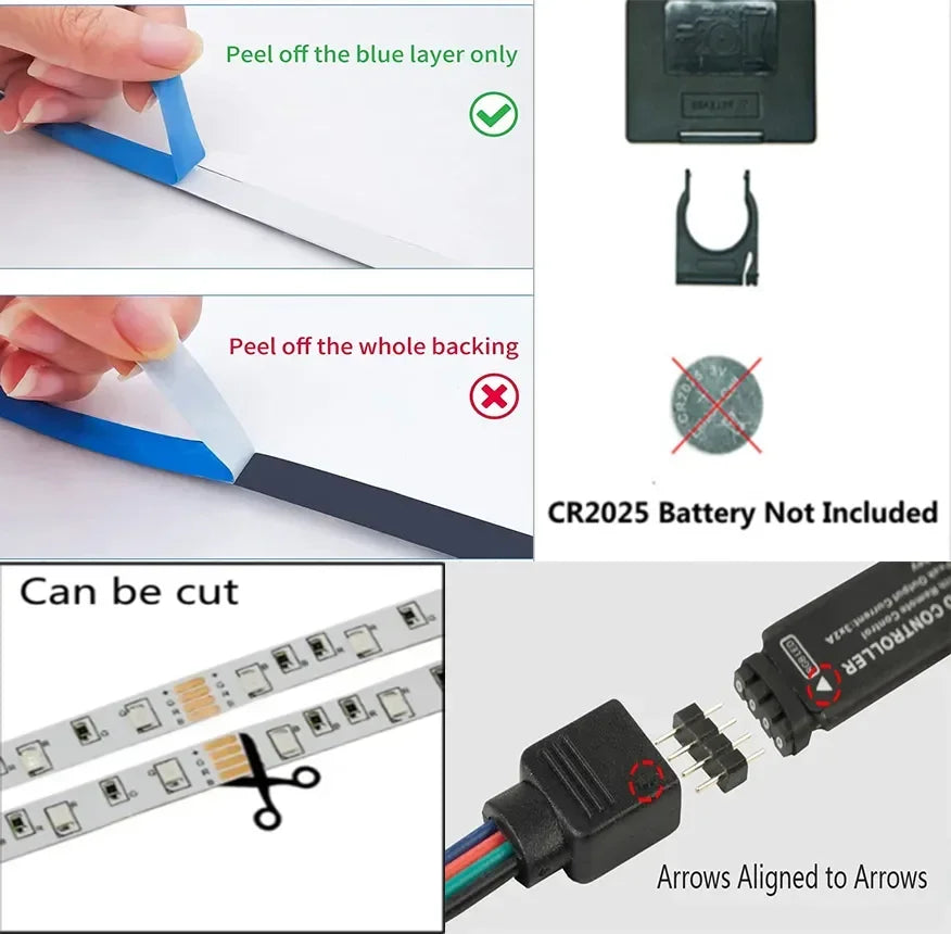 Tira de Luces LED USB RGB 5050
