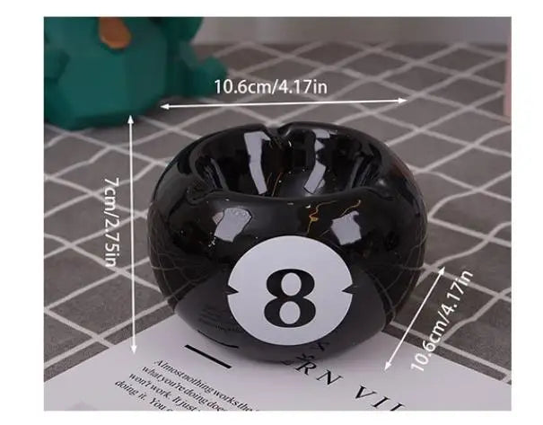 Cenicero de Cerámica Black Ball