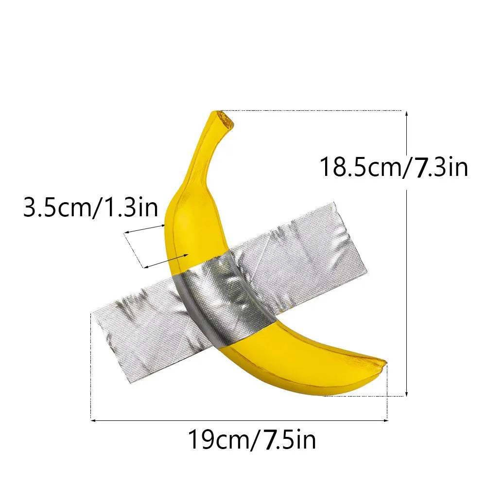 Escultura de Resina Ribbon Banana