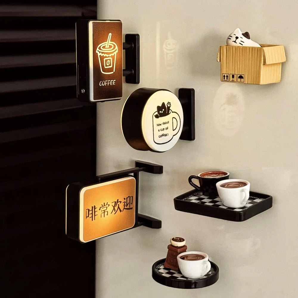 Imán Retro Coffee Corner