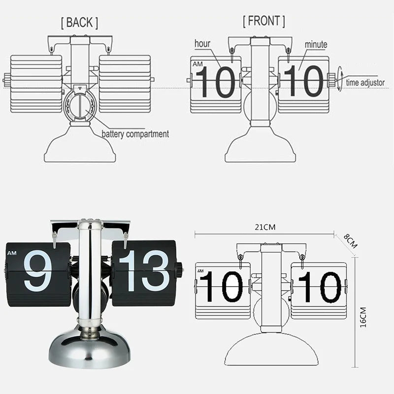 Reloj Digital Mechanical Flip